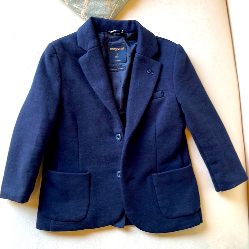Super soft mayoral cotton toddler blazer